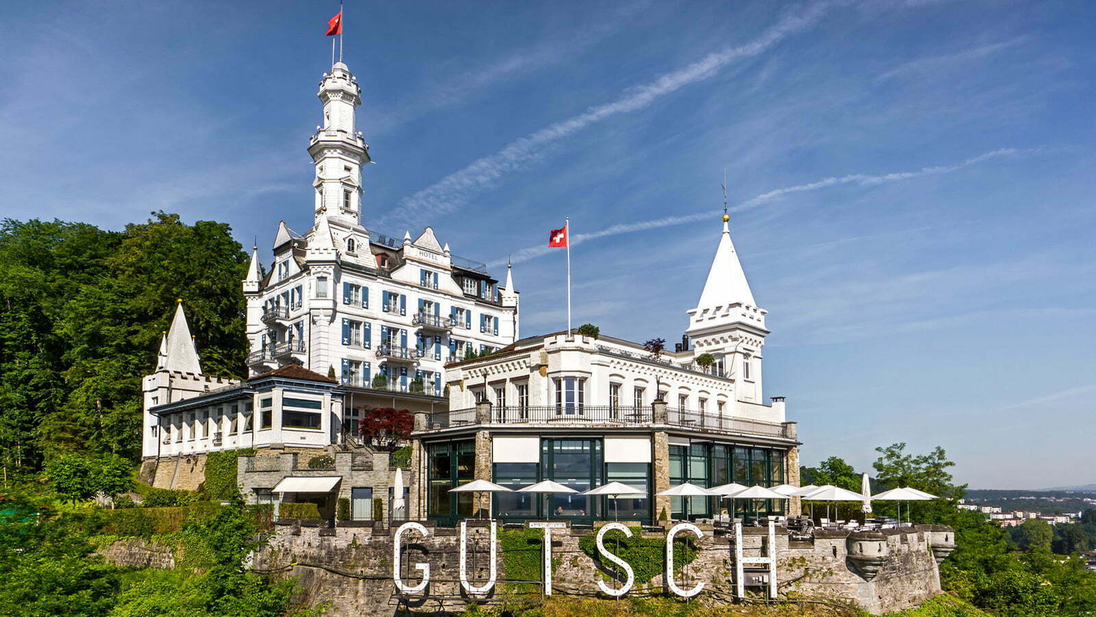 Château Gütsch: Das Märchenschloss-Hotel hoch über Luzern